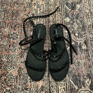 Steve Madden Black Stud Sandals